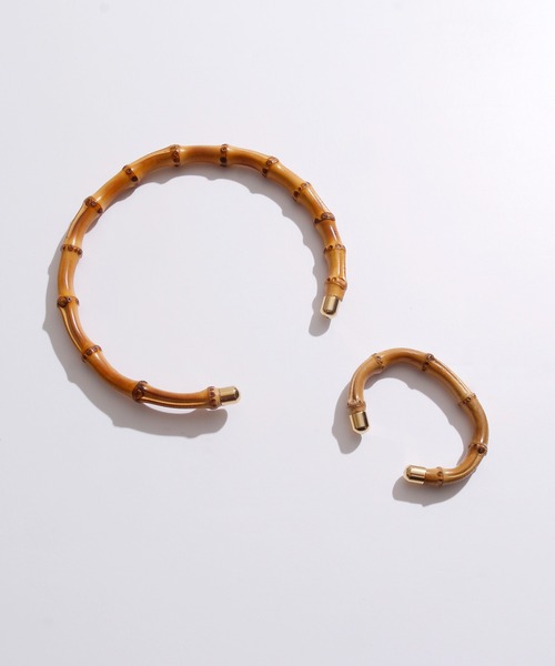 JANESMITH(ジェーンスミス)の「JANESMITH ジェーンスミス / BAMBOO BUNGLE バンブーバングル / 22WAC-#539L(バングル/リストバンド・レディース・ゴールド・FREE)」の3枚目の写真