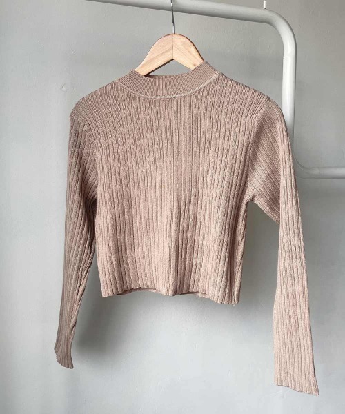 esutoreja（エストレジャ）の「クロップニットパンツセットアップ（セットアップ・レディース・ブラック/ベージュ/モカ・FREE）」の19枚目の写真