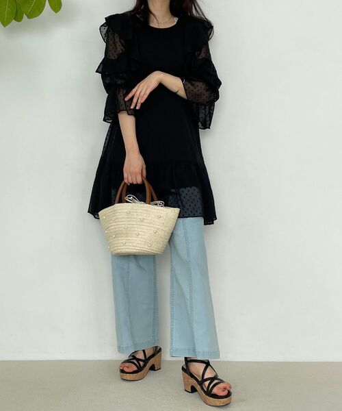 MAJESTIC LEGON(マジェスティックレゴン)の「ボックスポケットデニムパンツ(デニムパンツ・レディース・ネイビー/サックスブルー・SMALL/MEDIUM)」の18枚目の写真