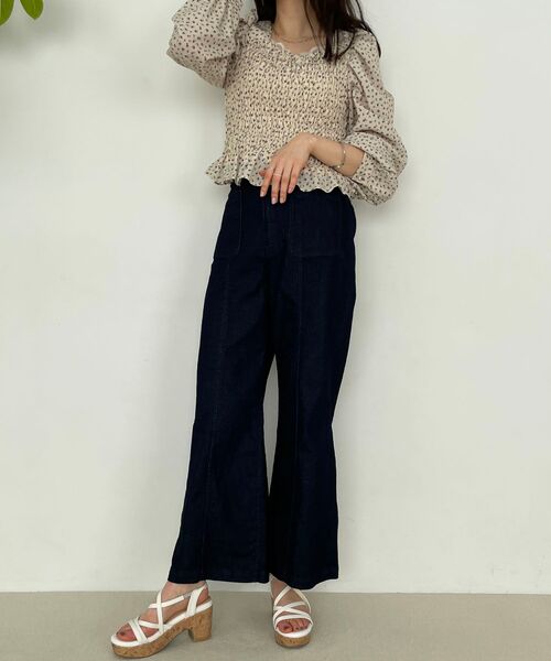 MAJESTIC LEGON(マジェスティックレゴン)の「ボックスポケットデニムパンツ(デニムパンツ・レディース・ネイビー/サックスブルー・SMALL/MEDIUM)」の12枚目の写真