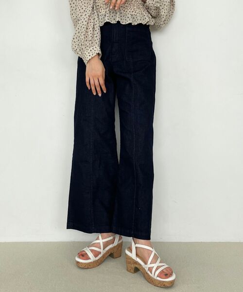 MAJESTIC LEGON(マジェスティックレゴン)の「ボックスポケットデニムパンツ(デニムパンツ・レディース・ネイビー/サックスブルー・SMALL/MEDIUM)」の8枚目の写真