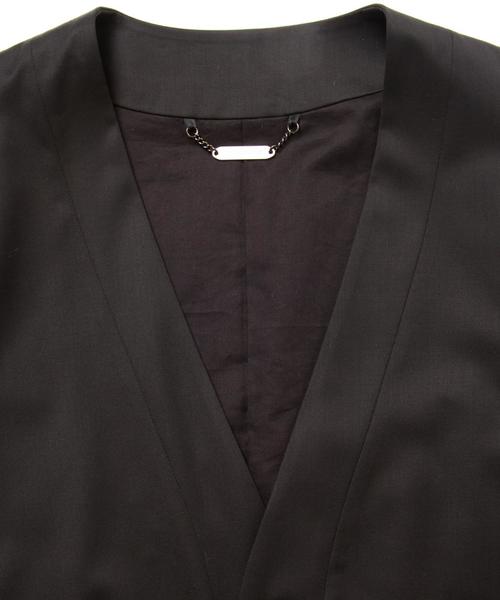 MONKEY TIME(モンキータイム)の「<monkey time> ∴ TW/TWL samue JKT/ジャケット◆(ノーカラージャケット・メンズ・ブラック・MEDIUM/LARGE/SMALL)」の6枚目の写真