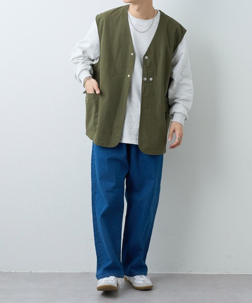 Lee（リー）の「【Lee/リー】 FLeeasy（デニムパンツ・メンズ・ネイビー/インディゴブルー/アイボリー/ストライプ/ベージュ/オリーブ/ブラック・FREE）」の8枚目の写真