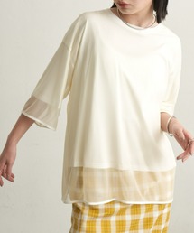 Aunt Marie's（アントマリーズ）の「シアーレイヤードトップス（Tシャツ/カットソー）」