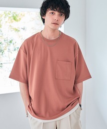 ミラノリブフェイクレイヤードTシャツ