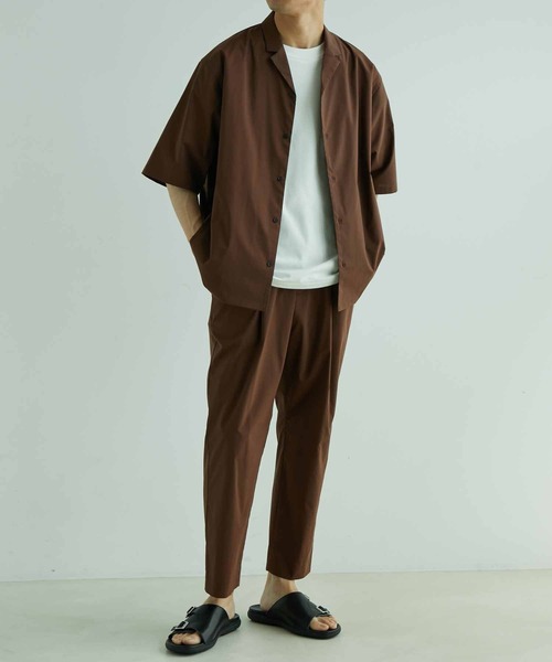 ADAM ET ROPE'（アダムエロペ）の「【TOOLIGHT】TC イージー スリム テーパード クロップドパンツ/セットアップ対応/超軽量/ストレッチ性/吸水速乾性/イージーケア（その他パンツ・メンズ・ブラック/ダークグリーン/ブラウン系その他・S/M/L/XL）」の6枚目の写真