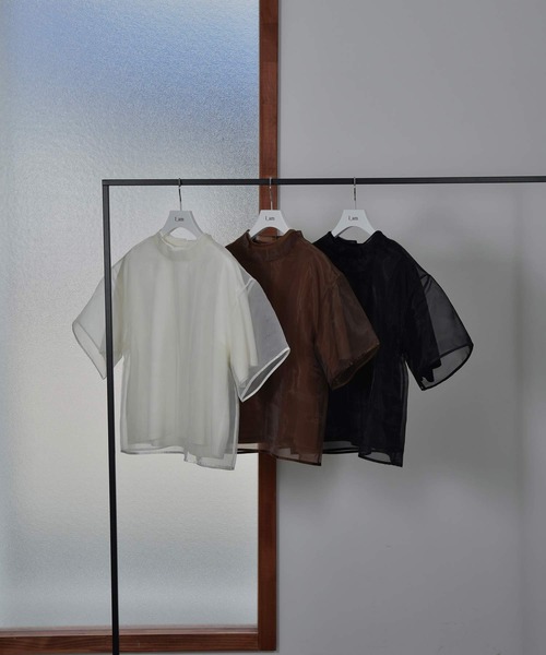 I_am(アイアム)の「organdy set t-shirt(Tシャツ/カットソー・レディース・オフホワイト/ブラウン/ブラック・FREE)」の2枚目の写真