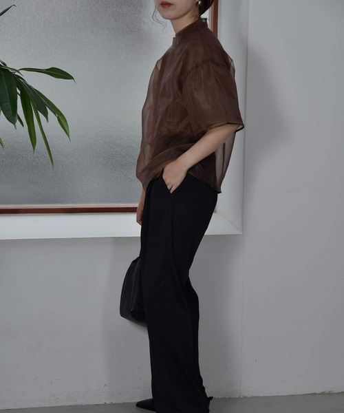 I_am(アイアム)の「organdy set t-shirt(Tシャツ/カットソー・レディース・オフホワイト/ブラウン/ブラック・FREE)」の20枚目の写真