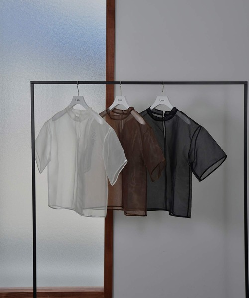 I_am(アイアム)の「organdy set t-shirt(Tシャツ/カットソー・レディース・オフホワイト/ブラウン/ブラック・FREE)」の18枚目の写真