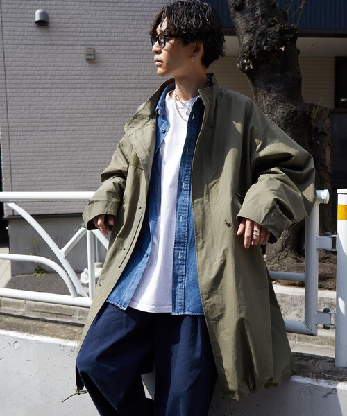 FREAK'S STORE(フリークスストア)の「M-65 モッズコート(ステンカラーコート・メンズ・オリーブ・LARGE/SMALL)」の2枚目の写真