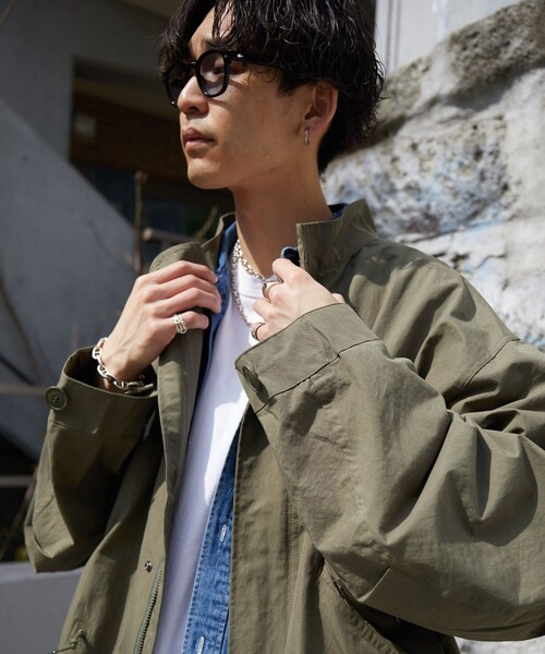 FREAK'S STORE(フリークスストア)の「M-65 モッズコート(ステンカラーコート・メンズ・オリーブ・LARGE/SMALL)」の3枚目の写真