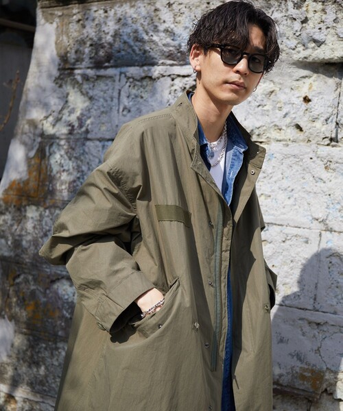 FREAK'S STORE(フリークスストア)の「M-65 モッズコート(ステンカラーコート・メンズ・オリーブ・LARGE/SMALL)」の6枚目の写真