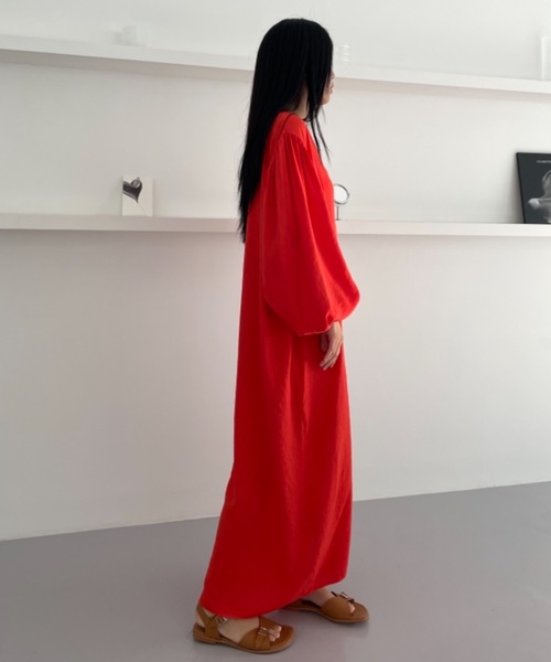 Didot.showroom(ディドット ショールーム)の「【DIDOT.】テンセルボリュームシャツワンピース(ワンピース・レディース・レッド/アイボリー/ブラック・FREE)」の22枚目の写真