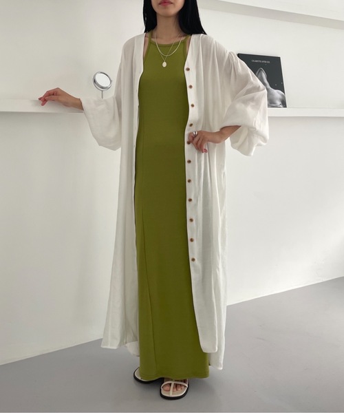 Didot.showroom(ディドット ショールーム)の「【DIDOT.】テンセルボリュームシャツワンピース(ワンピース・レディース・レッド/アイボリー/ブラック・FREE)」の5枚目の写真