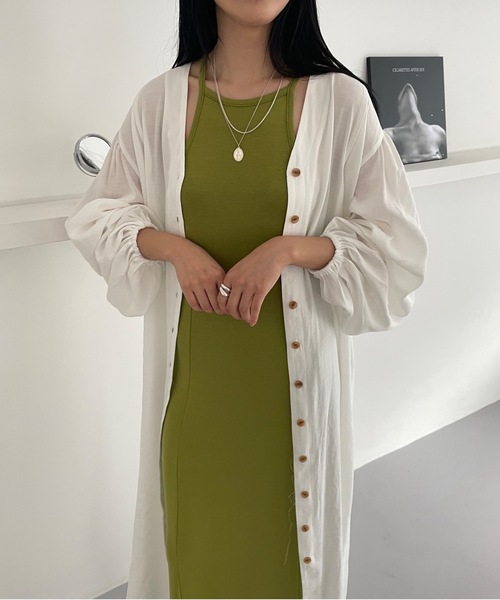 Didot.showroom(ディドット ショールーム)の「【DIDOT.】テンセルボリュームシャツワンピース(ワンピース・レディース・レッド/アイボリー/ブラック・FREE)」の7枚目の写真