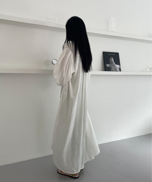 Didot.showroom(ディドット ショールーム)の「【DIDOT.】テンセルボリュームシャツワンピース(ワンピース・レディース・レッド/アイボリー/ブラック・FREE)」の6枚目の写真