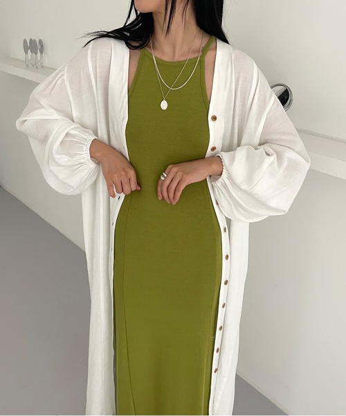 Didot.showroom(ディドット ショールーム)の「【DIDOT.】テンセルボリュームシャツワンピース(ワンピース・レディース・レッド/アイボリー/ブラック・FREE)」の4枚目の写真