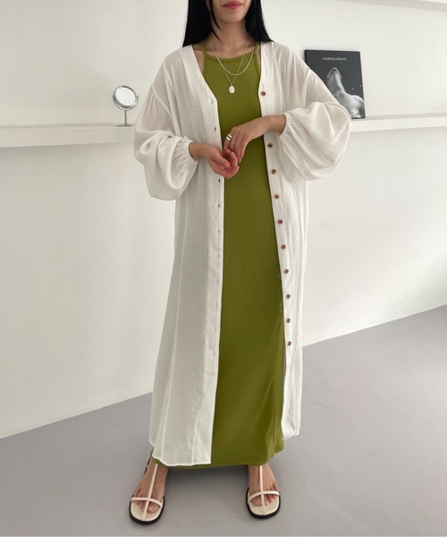 Didot.showroom(ディドット ショールーム)の「【DIDOT.】テンセルボリュームシャツワンピース(ワンピース・レディース・レッド/アイボリー/ブラック・FREE)」の13枚目の写真