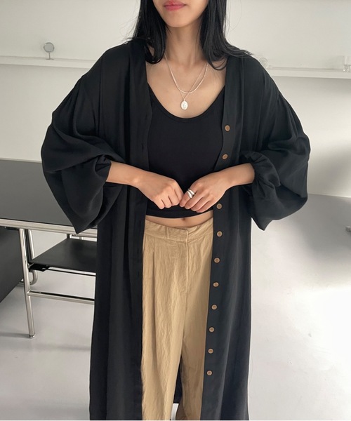 Didot.showroom(ディドット ショールーム)の「【DIDOT.】テンセルボリュームシャツワンピース(ワンピース・レディース・レッド/アイボリー/ブラック・FREE)」の14枚目の写真
