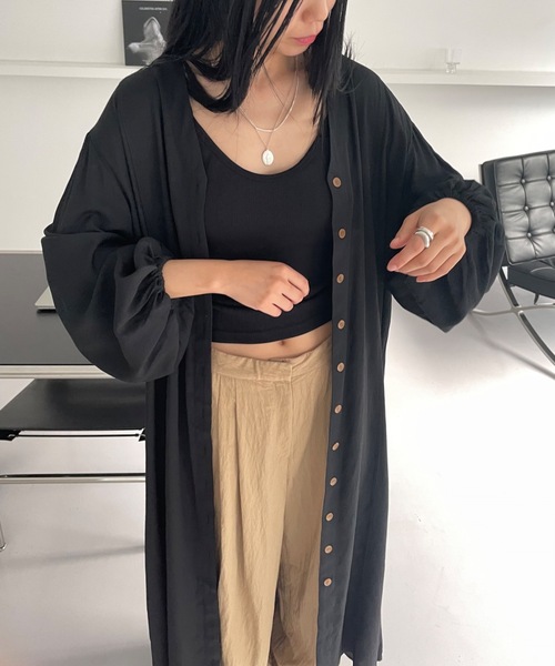 Didot.showroom(ディドット ショールーム)の「【DIDOT.】テンセルボリュームシャツワンピース(ワンピース・レディース・レッド/アイボリー/ブラック・FREE)」の16枚目の写真