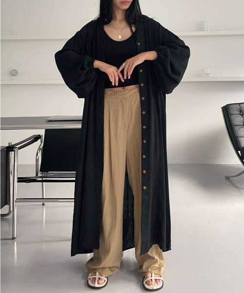Didot.showroom(ディドット ショールーム)の「【DIDOT.】テンセルボリュームシャツワンピース(ワンピース・レディース・レッド/アイボリー/ブラック・FREE)」の15枚目の写真