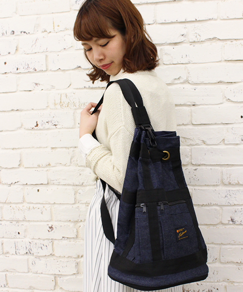 Kastane(カスタネ)の「【Kastane】Kastane BACK PACK(バックパック/リュック・レディース・ブラック/ベージュ/インディゴブルー・FREE)」の1枚目の写真