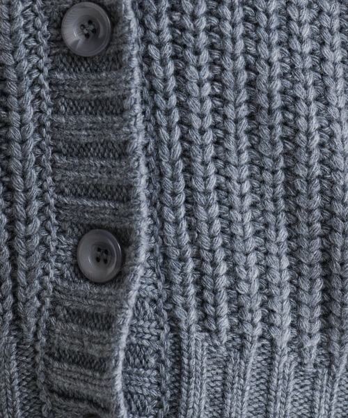 COLLAGE GALLARDAGALANTE（コラージュガリャルダガランテ）の「編み地が可愛いデザインニットベスト（ベスト・レディース・チャコールグレー/モカ・FREE）」の15枚目の写真