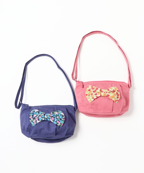 KP DECO（ケーピーデコ）の「小花柄リボン付きポシェット（ショルダーバッグ・キッズ・ピンク/ブルー系その他・FREE）」の10枚目の写真