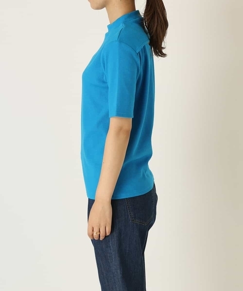 a.v.v(アーヴェヴェ)の「バックオープンリブトップス(Tシャツ/カットソー・レディース・ライトブルー/ブラック・38/36/40)」の10枚目の写真