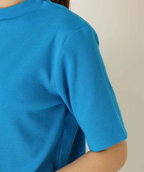 a.v.v(アーヴェヴェ)の「バックオープンリブトップス(Tシャツ/カットソー・レディース・ライトブルー/ブラック・38/36/40)」の14枚目の写真