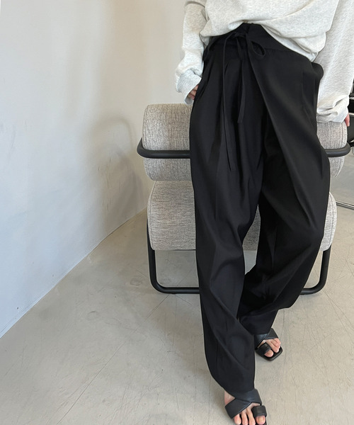 chuclla（チュクラ）の「２タック ハイウエストパンツ　chw22a023（その他パンツ・レディース・グレー/ブラック・M/L/S）」の21枚目の写真