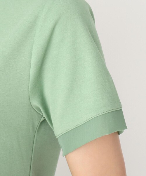 LAURA ASHLEY（ローラアシュレイ）の「【洗える】ブランブル ロゴシフォントリムTシャツ（Tシャツ/カットソー・レディース・オフホワイト/ブラック/グリーン/キャメル・38/40）」の9枚目の写真