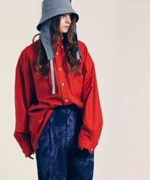 MAISON SPECIAL | 《ユニセックスアイテム》アメリカンオックスフォードプライムオーバーボタンダウンシャツ【MAISON SPECIAL/メゾンスペシャル】(シャツ/ブラウス)