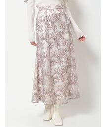 MERCURYDUO | メロンチュール刺繍セミフレアスカート(スカート)
