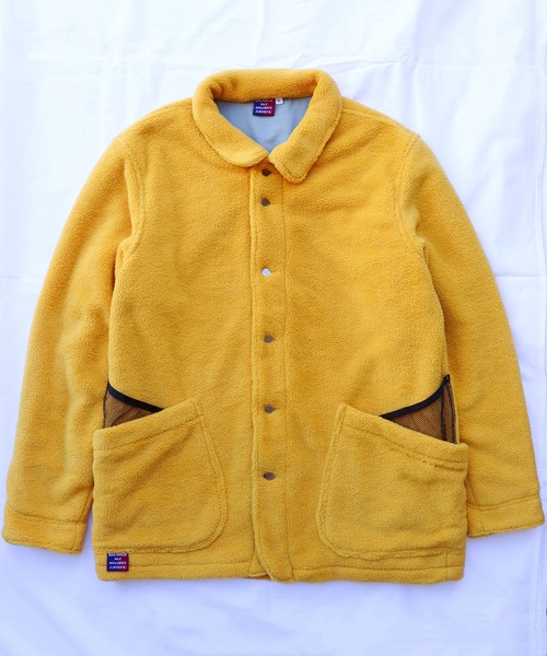 AlexanderLeeChang(アレキサンダーリーチャン)の「AlexanderLeeChang アレキサンダーリーチャン / BLC FLEECE COVERALL JKT BACANCESコラボレーションセットアップビッグシルエットフリースカバーオールジャケット / BC032201(カバーオール・メンズ・マスタード/ブラック/ブラウン・LARGE/MEDIUM/X-LARGE)」の4枚目の写真