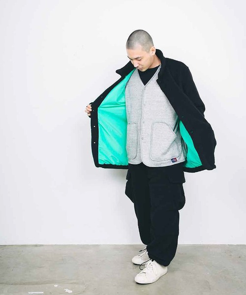 AlexanderLeeChang(アレキサンダーリーチャン)の「AlexanderLeeChang アレキサンダーリーチャン / BLC FLEECE COVERALL JKT BACANCESコラボレーションセットアップビッグシルエットフリースカバーオールジャケット / BC032201(カバーオール・メンズ・マスタード/ブラック/ブラウン・LARGE/MEDIUM/X-LARGE)」の10枚目の写真