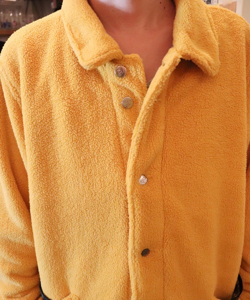 AlexanderLeeChang(アレキサンダーリーチャン)の「AlexanderLeeChang アレキサンダーリーチャン / BLC FLEECE COVERALL JKT BACANCESコラボレーションセットアップビッグシルエットフリースカバーオールジャケット / BC032201(カバーオール・メンズ・マスタード/ブラック/ブラウン・LARGE/MEDIUM/X-LARGE)」の5枚目の写真