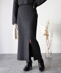 Riberry | スリット入りニットタイトスカート(スカート)