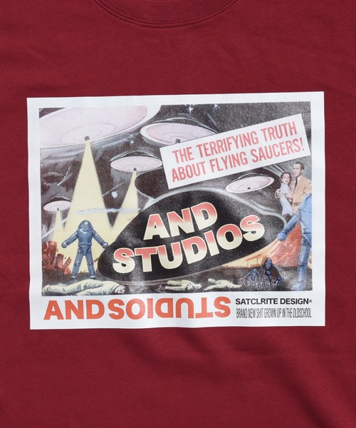 ANDSTUDIOS（アンドステュディオス）の「ANDSTUDIOS（アンドステュディオス）EARTH AND STUDIOS クルーネック ビッグシルエット スウェット トレーナー（スウェット・レディース・グリーン/グレー/パープル/クリーム/ブラック/ワインレッド/カーキ・ONE SIZE）」の14枚目の写真