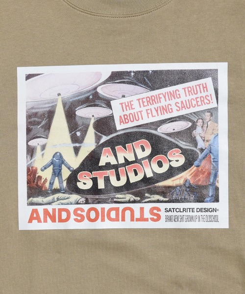 ANDSTUDIOS（アンドステュディオス）の「ANDSTUDIOS（アンドステュディオス）EARTH AND STUDIOS クルーネック ビッグシルエット スウェット トレーナー（スウェット・レディース・グリーン/グレー/パープル/クリーム/ブラック/ワインレッド/カーキ・ONE SIZE）」の17枚目の写真