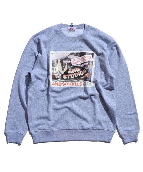 ANDSTUDIOS（アンドステュディオス）の「ANDSTUDIOS（アンドステュディオス）EARTH AND STUDIOS クルーネック ビッグシルエット スウェット トレーナー（スウェット・レディース・グリーン/グレー/パープル/クリーム/ブラック/ワインレッド/カーキ・ONE SIZE）」の16枚目の写真