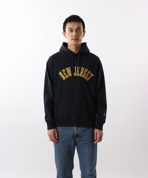 Champion（チャンピオン）の「【Champion/チャンピオン】メンズ ベーシック フーデッドスウェットシャツ（パーカー・メンズ・グレー/ブラック/ネイビー/オートミール/ホワイト・MEDIUM/LARGE/X-LARGE/SMALL）」の11枚目の写真