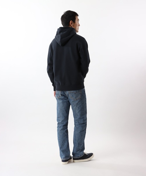 Champion（チャンピオン）の「【Champion/チャンピオン】メンズ ベーシック フーデッドスウェットシャツ（パーカー・メンズ・グレー/ブラック/ネイビー/オートミール/ホワイト・MEDIUM/LARGE/X-LARGE/SMALL）」の14枚目の写真