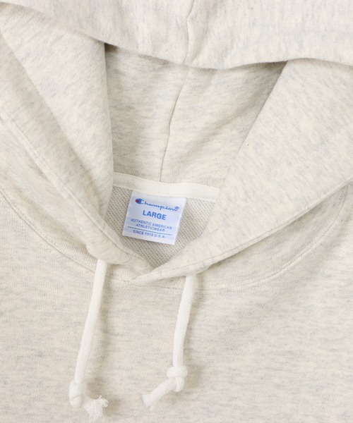 Champion（チャンピオン）の「【Champion/チャンピオン】メンズ ベーシック フーデッドスウェットシャツ（パーカー・メンズ・グレー/ブラック/ネイビー/オートミール/ホワイト・MEDIUM/LARGE/X-LARGE/SMALL）」の10枚目の写真