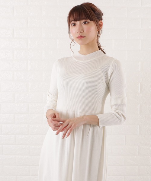 Lace Ladies(レースレディース)の「ハイネックロングニットワンピース(ワンピース・レディース・アイボリー/ブラック・L/XL/M/S)」の17枚目の写真