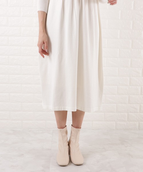 Lace Ladies(レースレディース)の「ハイネックロングニットワンピース(ワンピース・レディース・アイボリー/ブラック・L/XL/M/S)」の4枚目の写真