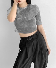 Tie-dye cropped T-shirt / タイダイクロップドTシャツ
