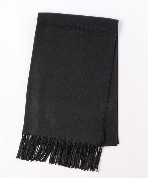 FUNALIVE（ファンアライブ）の「PAGE ONE 無地ストール（ストール/ショール・レディース・ブルー/グレイッシュベージュ/ブラック/アイボリー/イエロー/オレンジ/ライトパープル/グリーン系その他/パープル/グリーン/ピンク/杢グレー/キャメル/ブラック系その他/イエロー系その他/ホワイト系その他/ベージュ系その他/ライトグレー/ピンク系/ブルー系その他/グリーン系/オレンジ系/レモンイエロー/ロイヤルブルー/ピンク系1/ライトブルー/イエロー系/レッド/ネイビー/ライトグリーン/バーガンディー・FREE）」の4枚目の写真