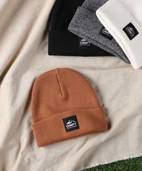 CAMP7（キャンプセブン）の「【CAMP7】プレーンニットワッチ（ニットキャップ/ビーニー・メンズ・ホワイト/ブラック/ブラウン/グレー・フリー）」の4枚目の写真