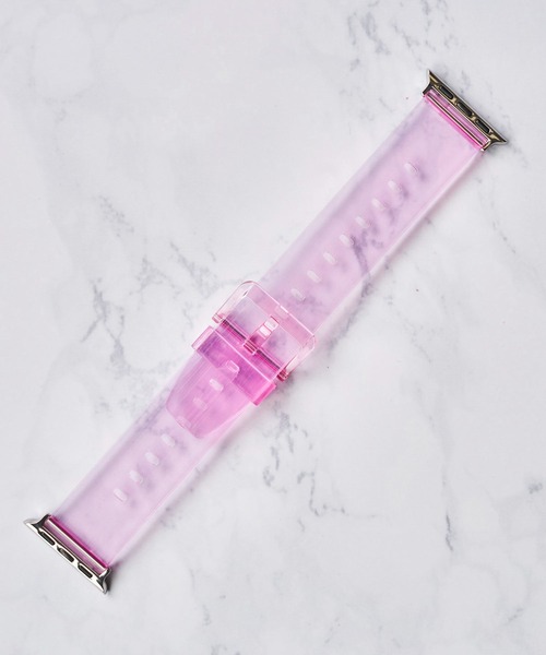 zandy(ズィーアンドワイ)の「【zandy / ズィー・アンド・ワイ】アップルウォッチバンド オーロラクリアベルト Apple Watch(デジタル腕時計・レディース・パープル/グレー/ピンク/イエロー/クリア・SMALL/MEDIUM)」の7枚目の写真
